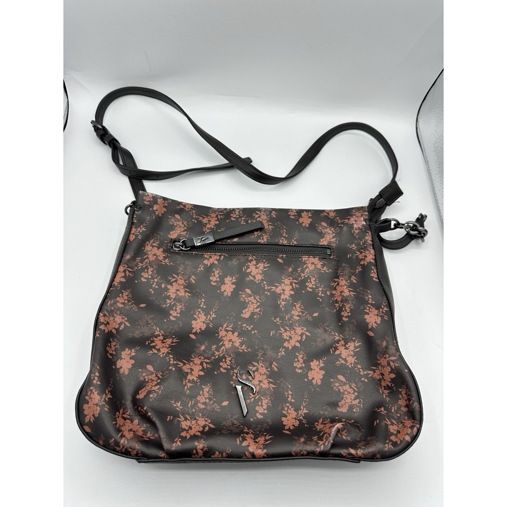 Simply Vera by Vera Wang Brown Leather Satchel Shoulder Crossbody Handbag